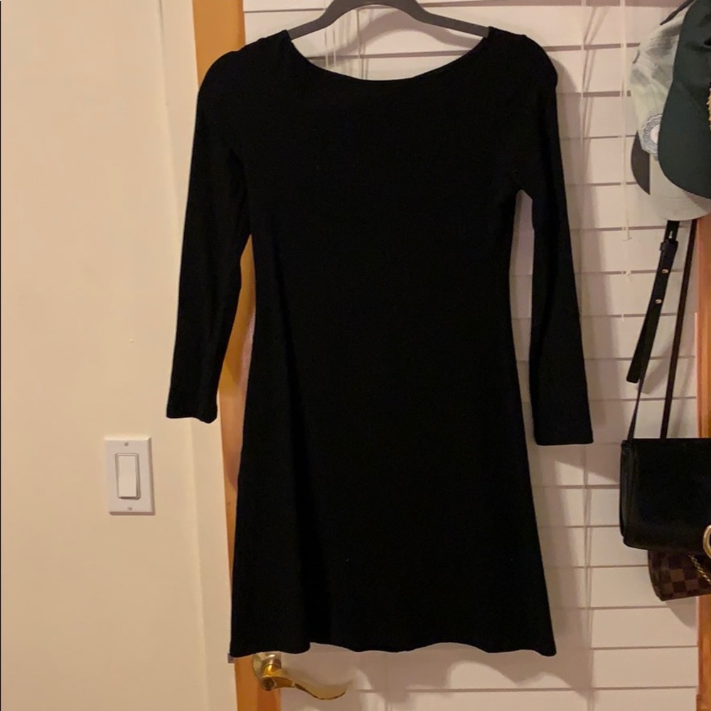 The Reformation Black mini dress